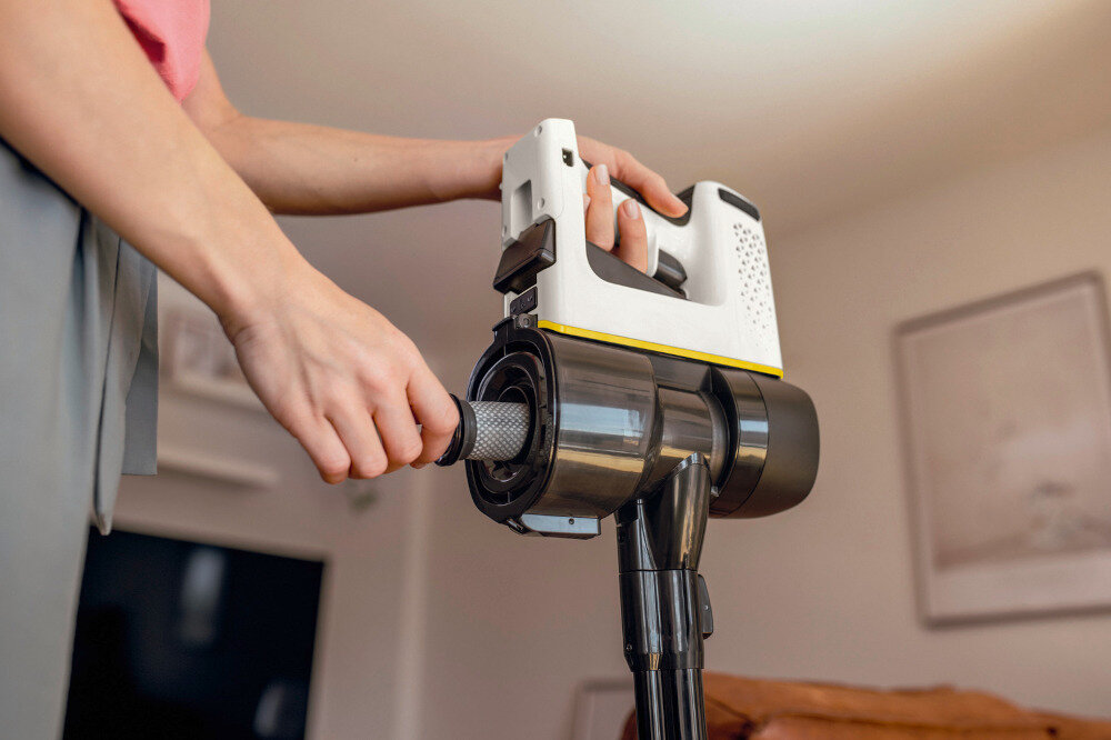 Odkurzacz KARCHER VC 4 Cordless myHome Pet 1.198-633.0 Dwuetapowy system filtracji 2-stopniowy system filtracji kurz i alergeny dla alergików jakość powietrza