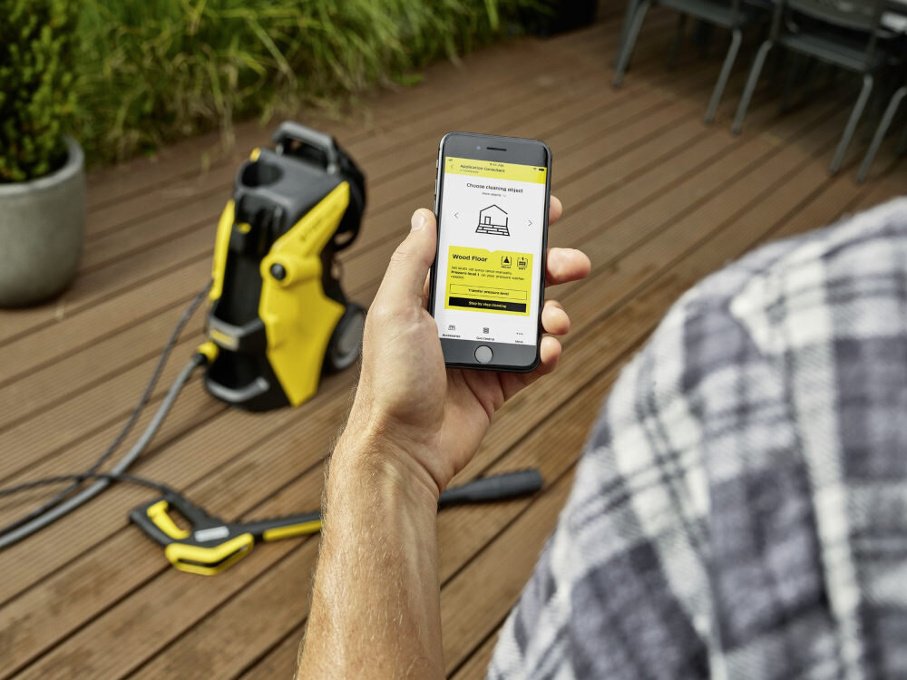 Myjka ciśnieniowa KARCHER K 7 Premium Smart Control Home 1.317-245.0 Łączność Bluetooth aplikacja KARCHER Home and Garden połączenie instrukcja montażu pomoc mobilna konsultant zasoby multimedialne