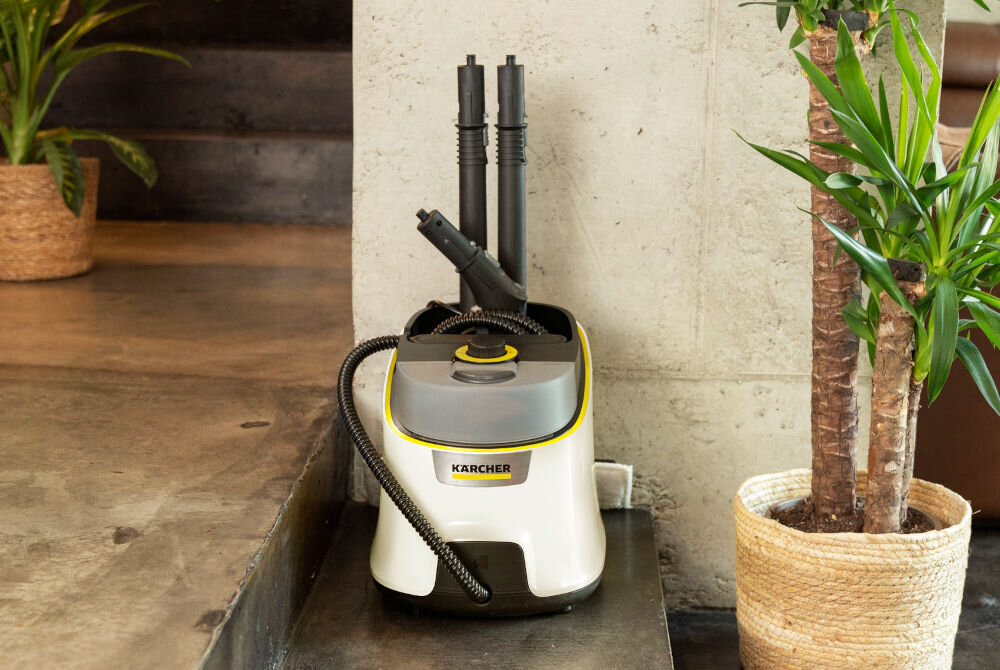 Parownica KARCHER SC 4 Deluxe 1.513-460.0 schowek na akcesoria blokada pistoletu