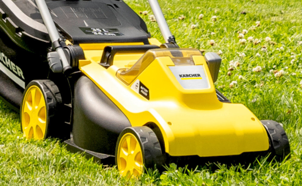 Kosiarka akumulatorowa KARCHER LMO 3-18 1.445-410.0 zatyczka do mulczowania ekologiczny nawoz mielenie trawy dobry nawoz dla trawnika ekologiczne ekonomiczne rozwiazanie