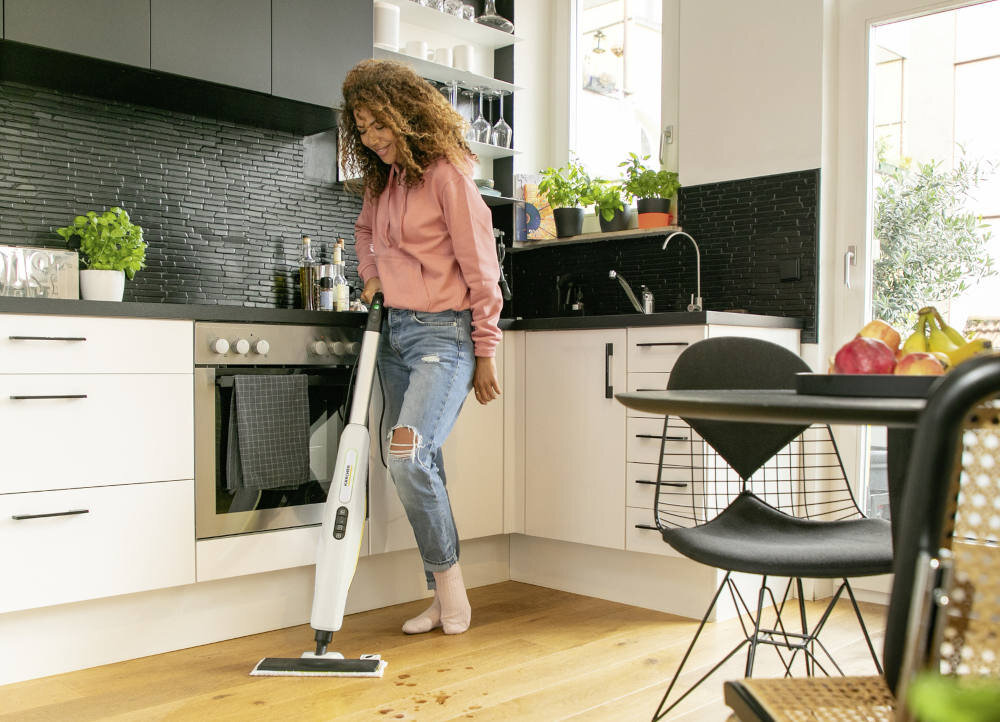Mop parowy KARCHER SC 3 Upright EasyFix 1.513-530.0 Wskaźnik LED kontrola praca sygnalizacja kolor