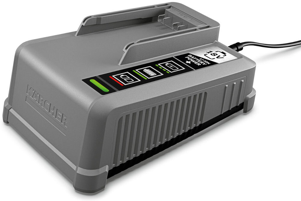 Szybka ładowarka KARCHER Professional Battery Power+ 18/60 2.445-044.0 18V 6A na białym tle