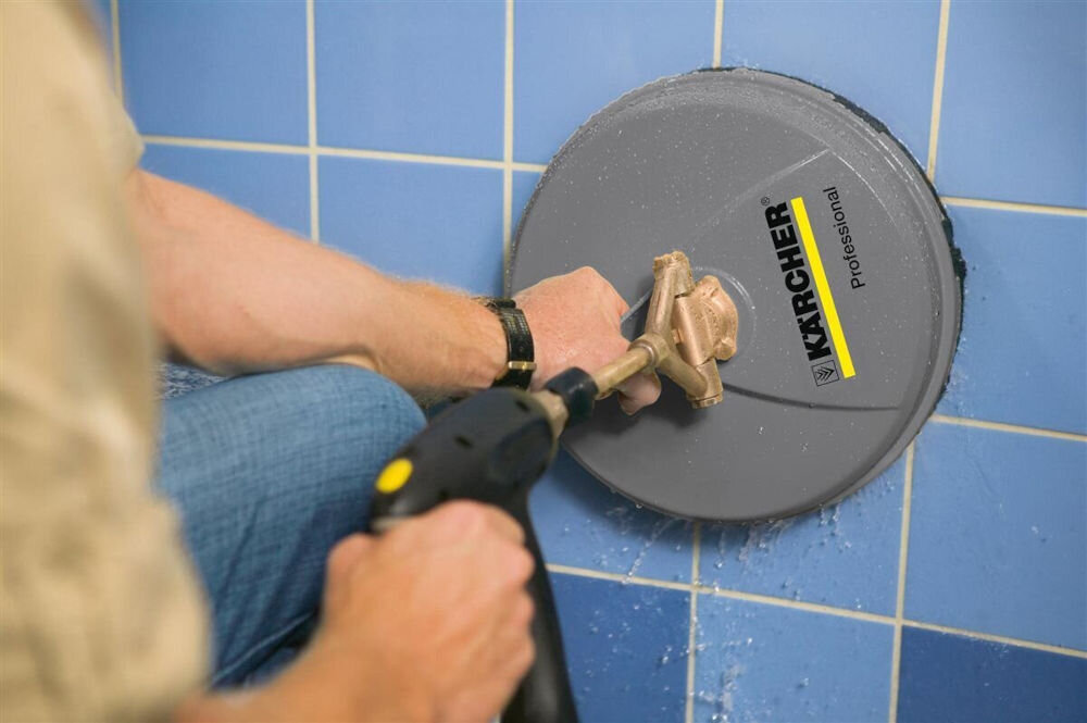 Przystawka do myjki KARCHER FR 30 Professional 2.642-997.0 okrągła szczotka czyszcząca podłączona do lancy i pistoletu wysokociśnieniowego