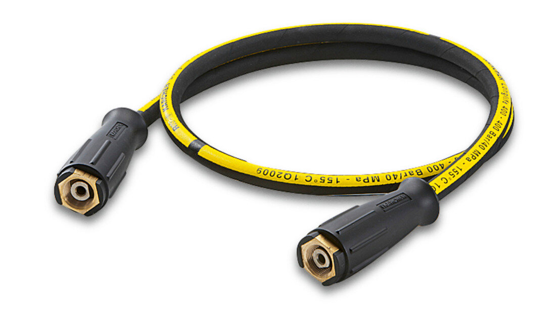 Wąż wysokociśnieniowy KARCHER 6.390-178.0 1.5 m Wytrzymały bezpieczny długość obustronne złącze śrubowe zabezpieczenie przed zginaniem średnica znamionowa ciśnienie maksymalne temperatura waga łatwa obsługa