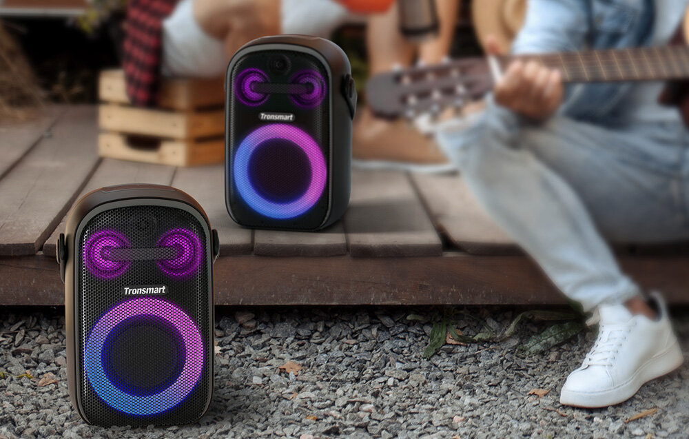 Głośnik mobilny TRONSMART Halo 100 Czarny parowanie kabel aplikacja podświetlenie