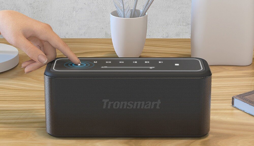 Głośnik mobilny TRONSMART Mega Pro Czarny efekty odporność parowanie 2 głośniki