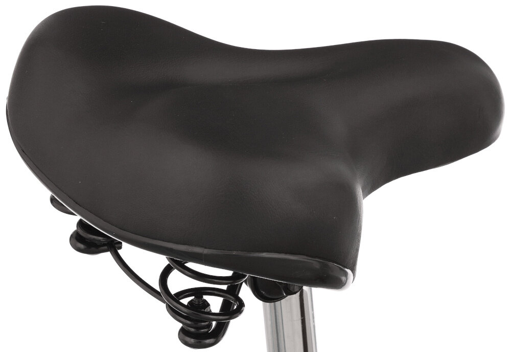 Rower miejski INDIANA Moena S7B 28 cali damski Lazurowy zbliżenie na siodełko siodełko osadzone na sprężynach wygodne i ergonomiczne minimalizuje nacisk szerokie i grubo wyściełane