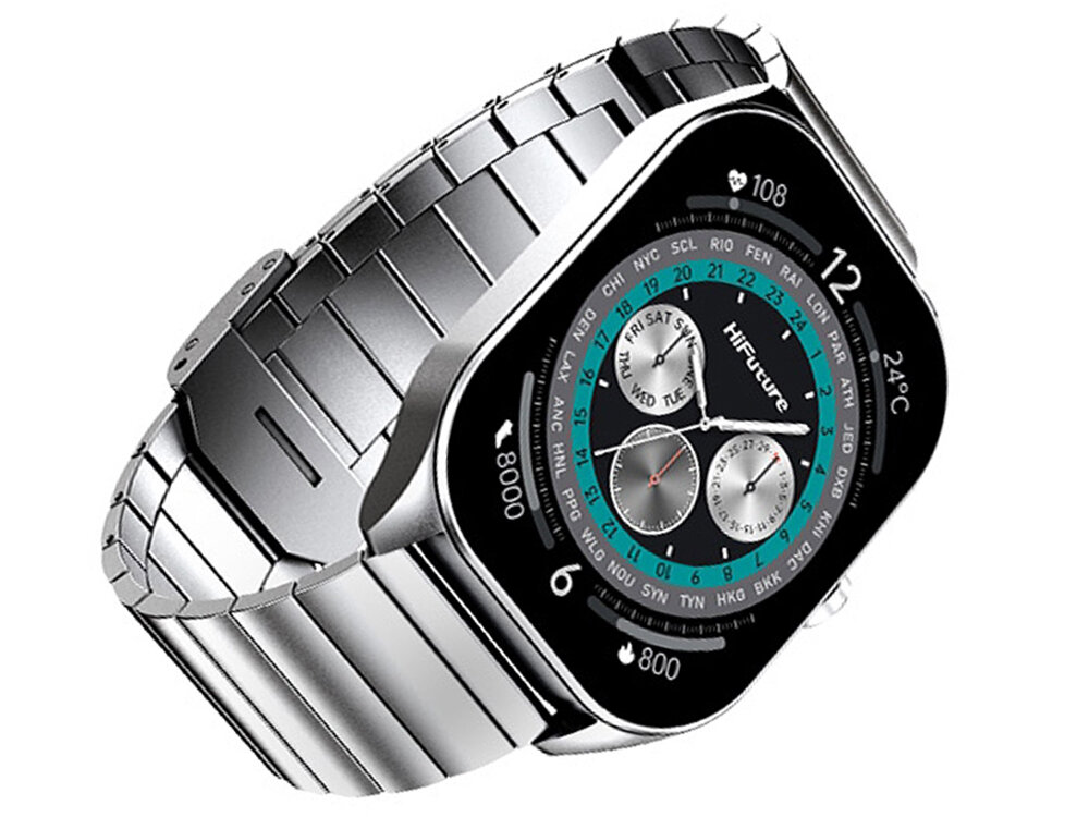 Smartwatch HIFUTURE FutureFit APEX Srebrny najsilniejsze magnesy szybkie i efektywne