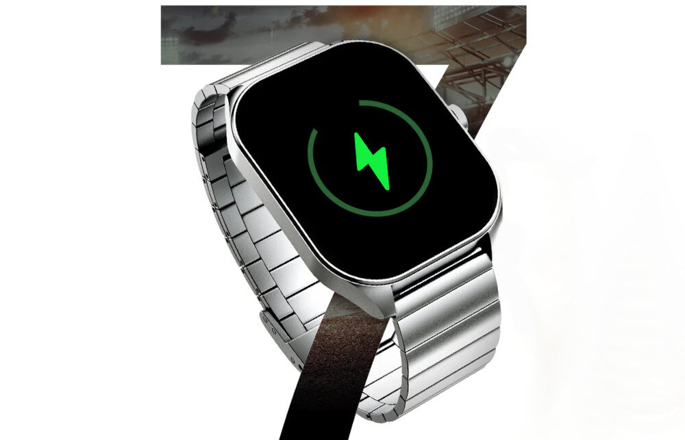 Smartwatch HIFUTURE FutureFit APEX Srebrny bateria