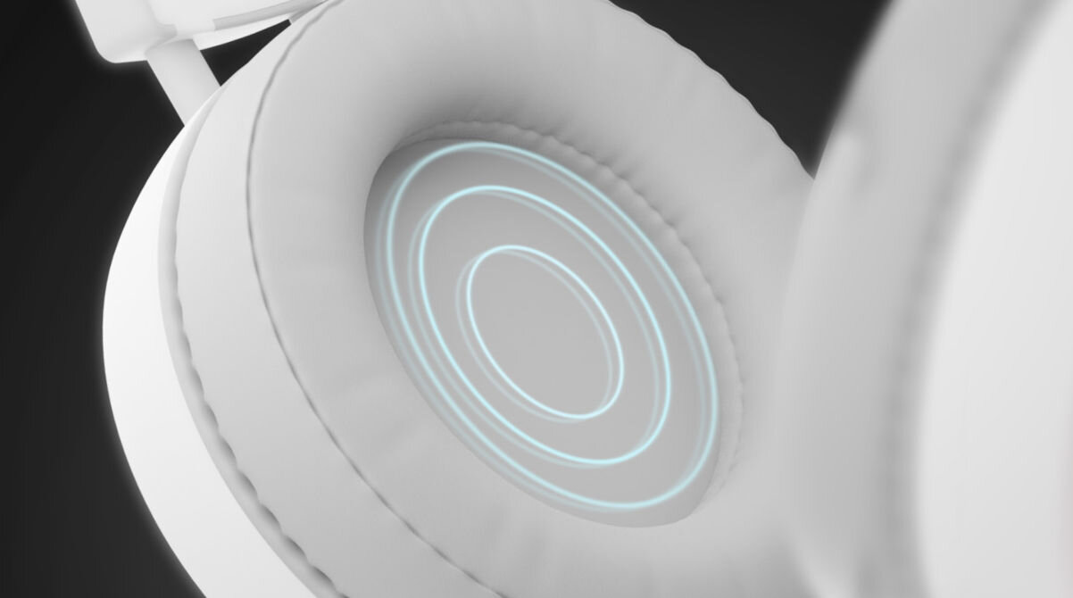 Słuchawki GENESIS Neon 613 RGB Nauszne Biały przetworniki 50 mm szerokie pasmo przenoszenia od 20 Hz do 20000Hz