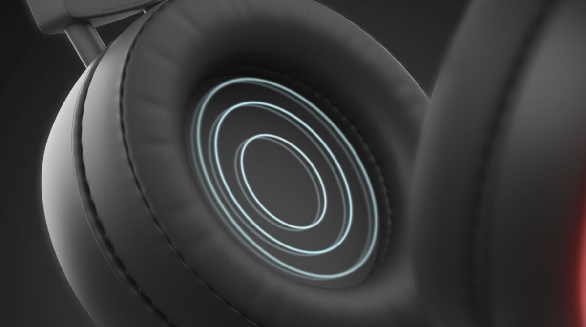 Słuchawki GENESIS Neon 613 RGB Nauszne Czarny przetworniki 50 mm szerokie pasmo przenoszenia od 20 Hz do 20000Hz