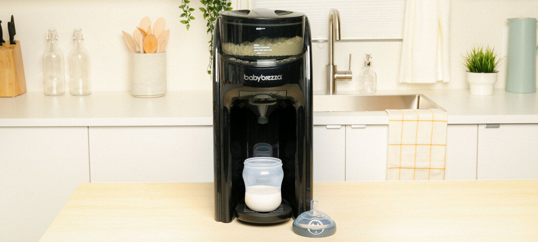 Ekspres do mleka BABY BREZZA Formula Pro Advanced All Black FRP0131 dostosowanie preferencje potrzeby temperatura ilość mleka regulacja zakres