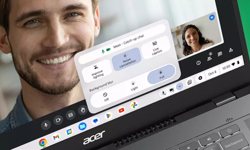 Laptop ACER Chromebook Plus 514 - kamera 1080 p sterowanie wyciszenie zaślepka