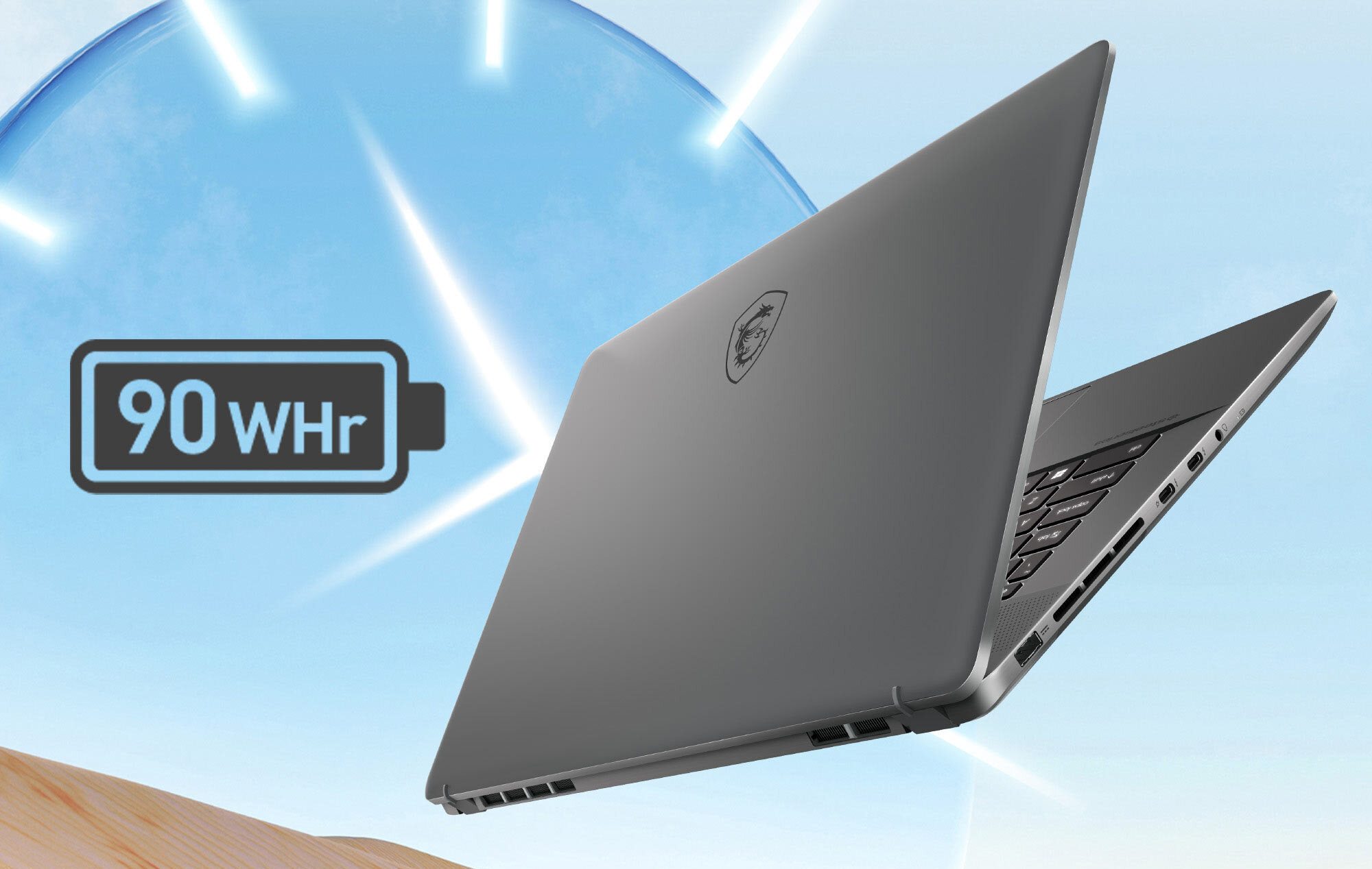Laptop MSI Creator Z17 HX Studio A14VGT-238PL 17 IPS 165Hz i9-14900HX 64GB RAM 2TB SSD GeForce RTX4070 Windows 11 Professional obudowa grubość bateria ładowanie