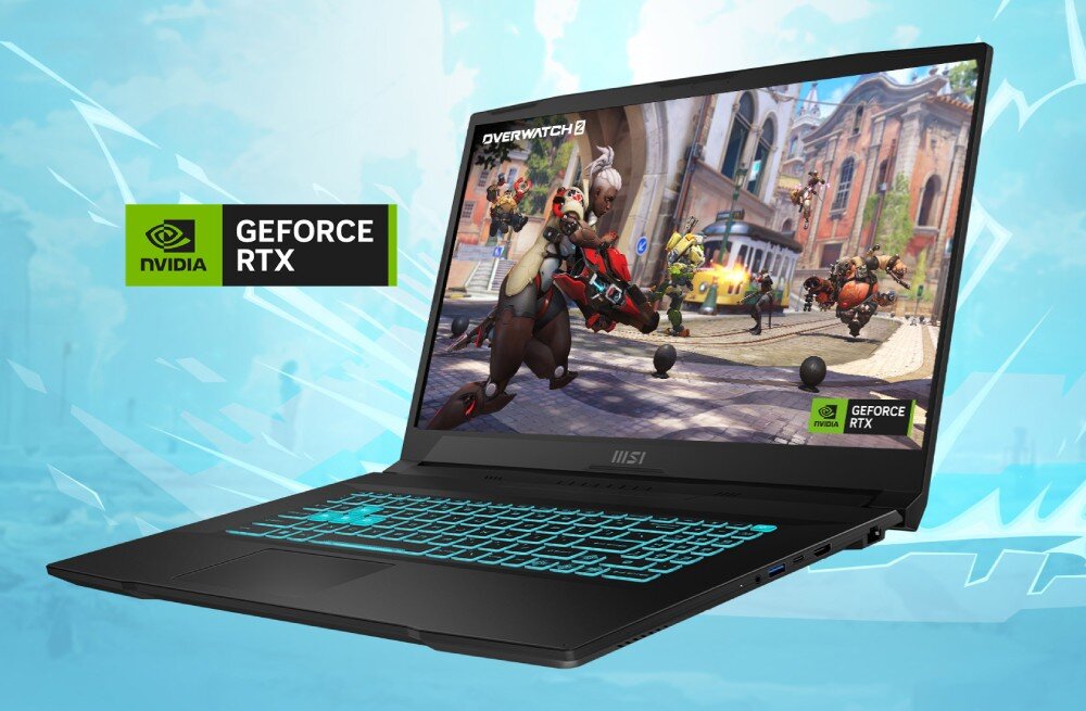 Laptop MSI Bravo 17 D7VFK-091XPL 17.3 IPS 144Hz R7-7735HS 16GB RAM 1TB SSD GeForce RTX4060 karta graficzna układ moc
