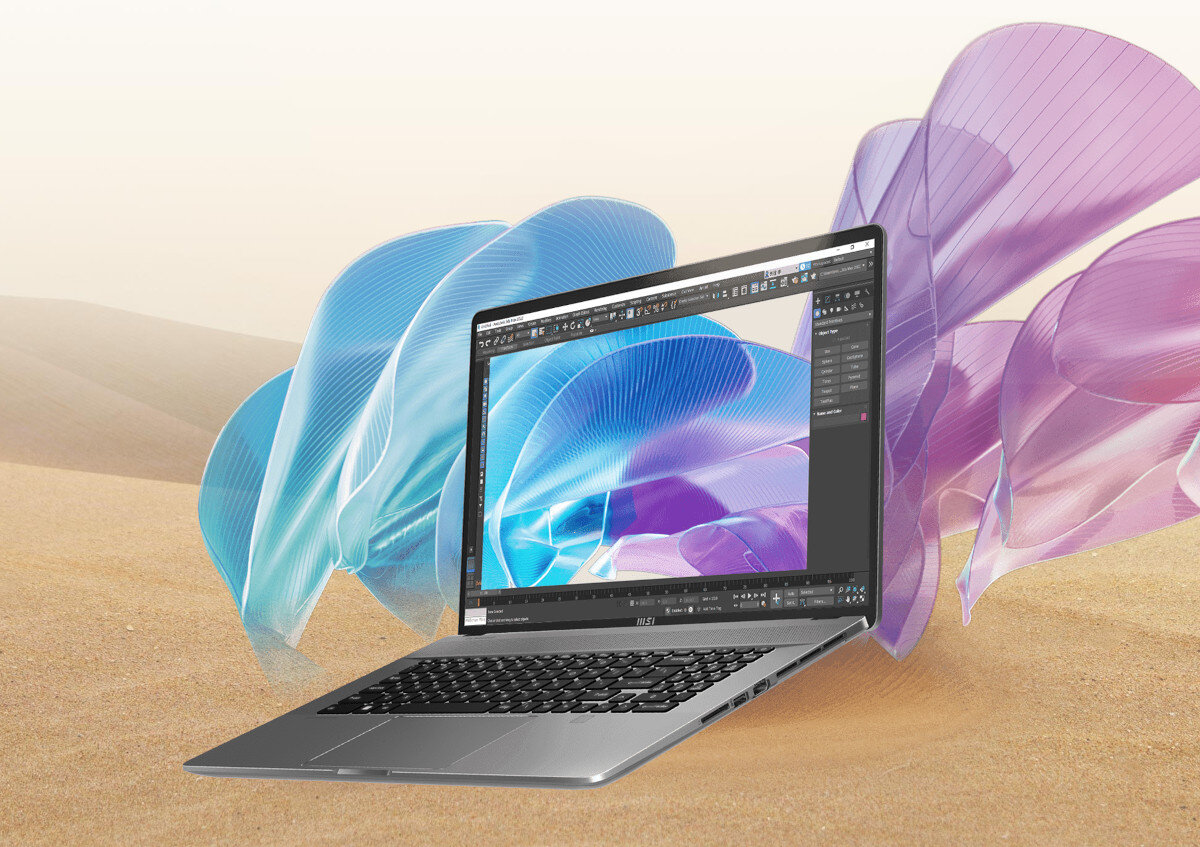 Laptop MSI Creator Z17 HX Studio A14VFT-239PL 17 IPS 165Hz i7-14700HX 32GB RAM 2TB SSD GeForce RTX4060 Windows 11 Professional wyświetlacz jakość odświeżanie