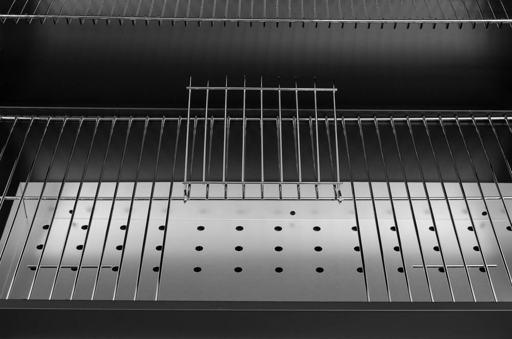 Grill węglowy LUND 99908 71 x 34.5 cm, powierzchnia, grubość, trwały, lekki, zbliżenie na ruszt grilla