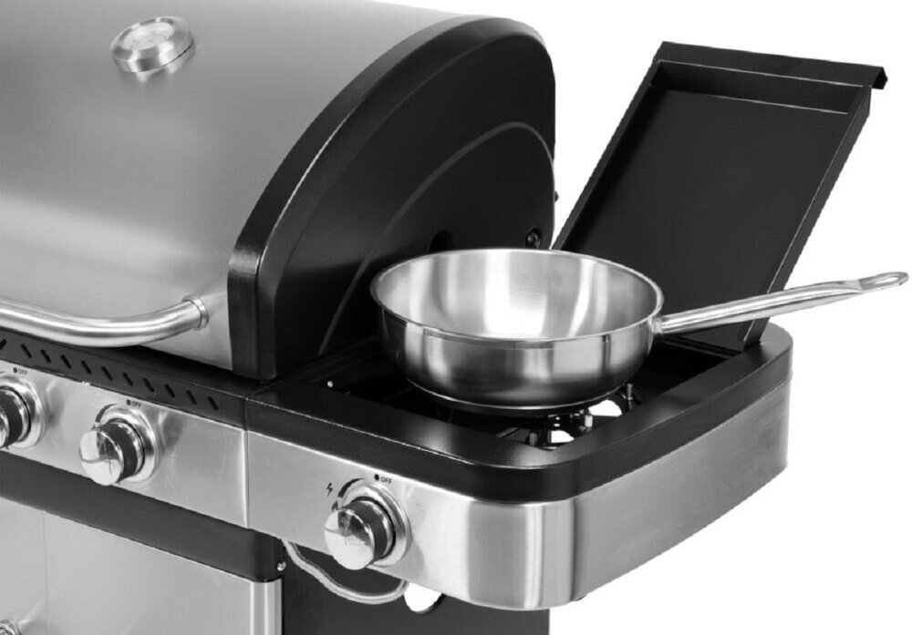 Grill gazowy YATO YG-20018 kompleksowe przygotowywanie potraw kuchenka boczna moc 2,2 kW
