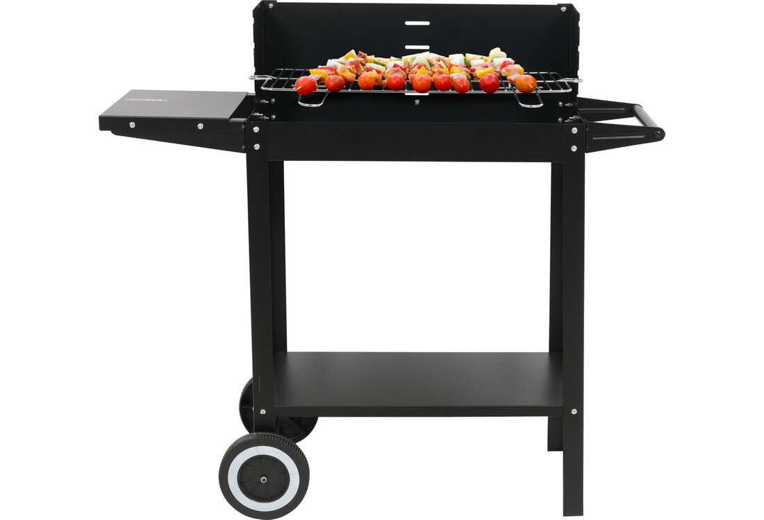 Grill węglowy LUND 99919 48 x 26.5 cm Regulowany chromowany ruszt łatwy do czyszczenia praktyczne uchwyty  wygodne manewrowanie grillowanie