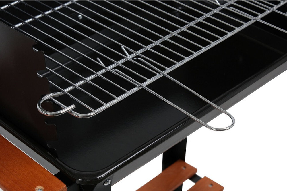 Grill węglowy LUND 99907 48 x 26 cm lekka konstrukcja wymiary waga solidne palenisko