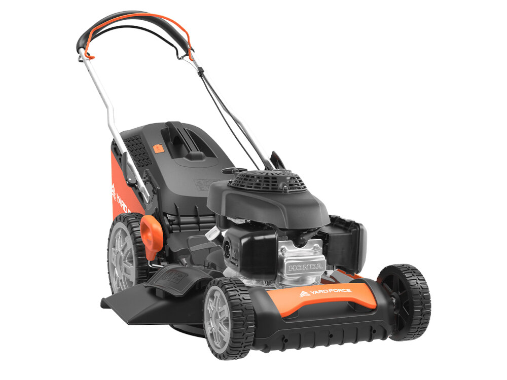 Kosiarka spalinowa YARD FORCE YF-GMA53E Zongshen z napędem 530mm 2.7kW efektywne dzialanie intuicyjna obsluga szybki rozruch bezawaryjnosc dla trawnikow o powierzchni do okolo 2000 m2