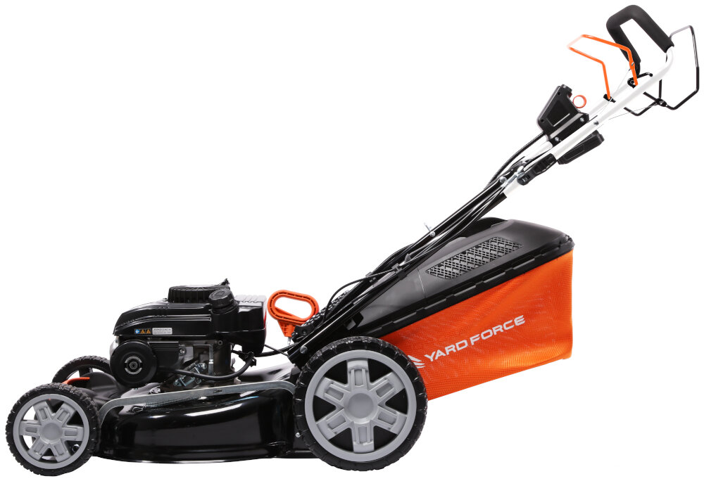 Kosiarka spalinowa YARD FORCE YF-GMA53E Zongshen z napędem 530mm 2.7kW stalowe noze opatentowana technologia Optiblade zmniejszony halas i drgania z wysokiej jakosci stali wyprofilowanie ksztaltowanie krawedzi tnacych szerokosc robocza 53 cm