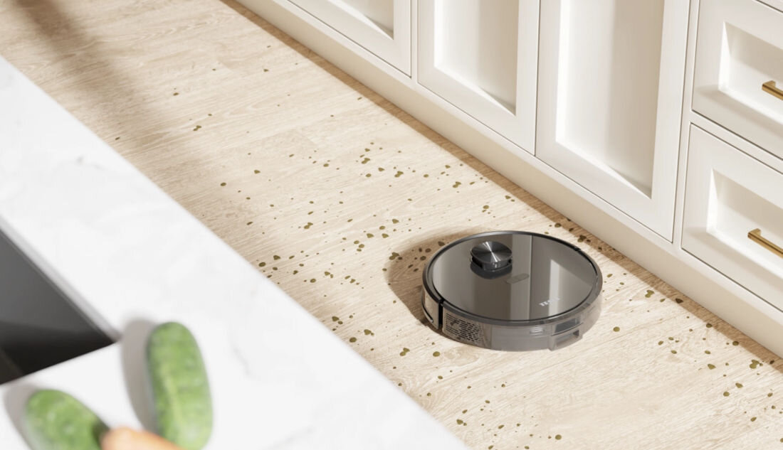 Robot sprzątający TESLA Smart AI300 Plus Precyzyjna nawigacja zapamiętywanie planu nawigacja laserowa LiDAR precyzja kolizja upadki czujniki dozowanie wody kontrola ilość