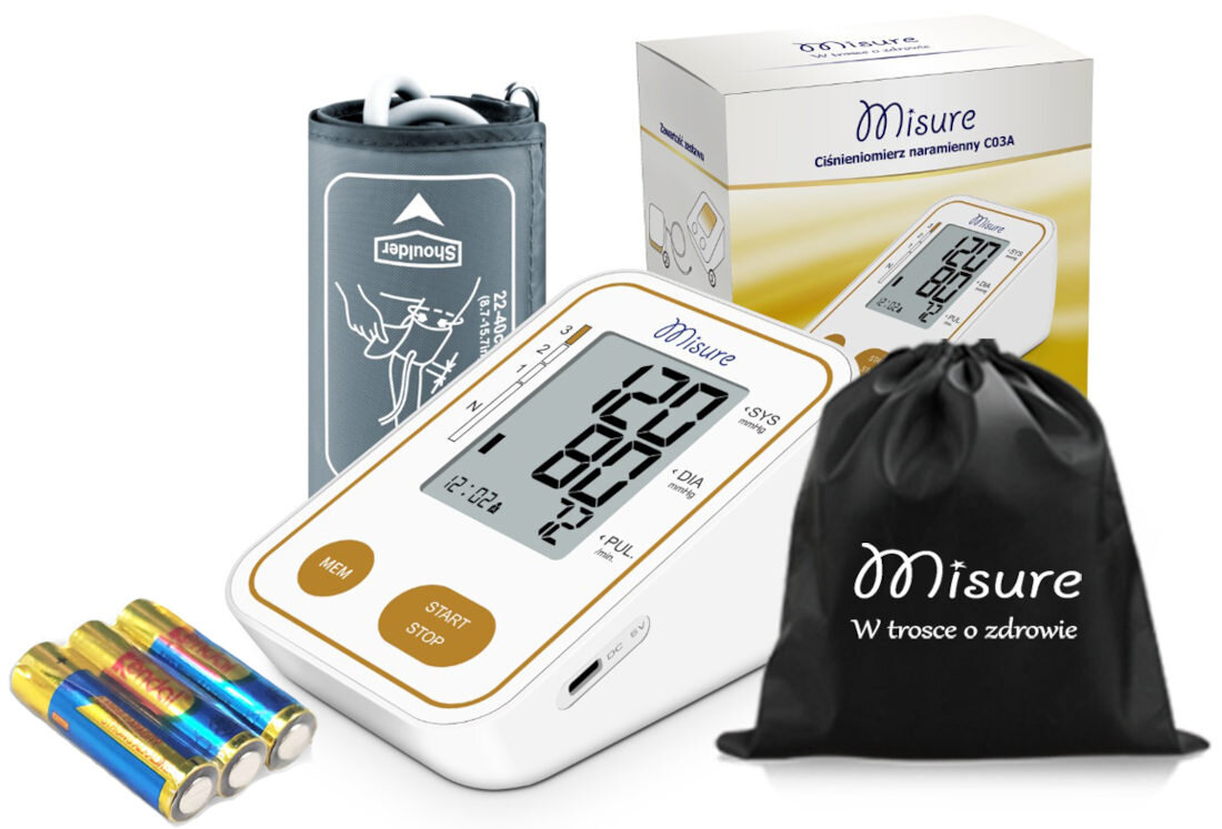Ciśnieniomierz MISURE C03A Biały  design prezentacja wizualizacja wygląd Kontrola ciśnienia w zasięgu ręki