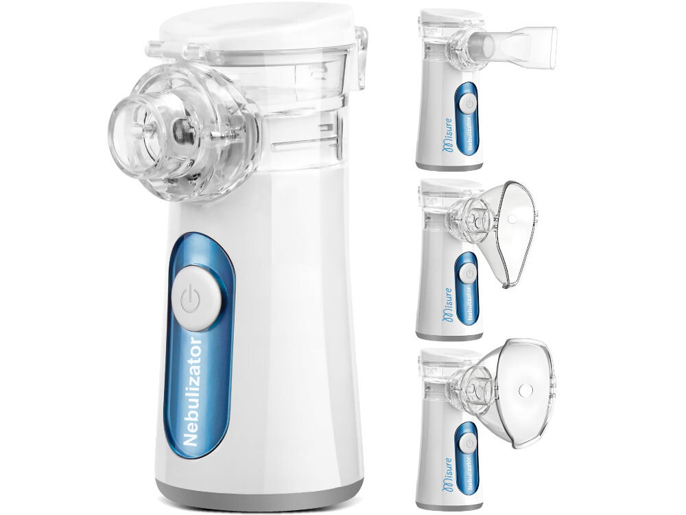 Inhalator nebulizator siateczkowy MISURE Mi-Mesh solidnie wykonany łatwy w konserwacji długotrwałe bezpieczne użytkowanie spełnia normy bezpieczeństwa i jakości certyfikaty skuteczna terapia inhalacyjna komfortowe warunki