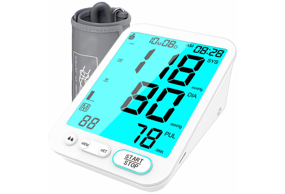 Ciśnieniomierz MISURE MI Med 7 Biały kontrola zdrowia wykryje objawy arytmii lub nadciśnienia wspiera użytkownika w szybkim reagowaniu 