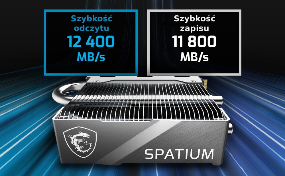 Dysk MSI Spatium M570 Pro FROZR 2TB SSD kontroler prędkość odczyt zapis