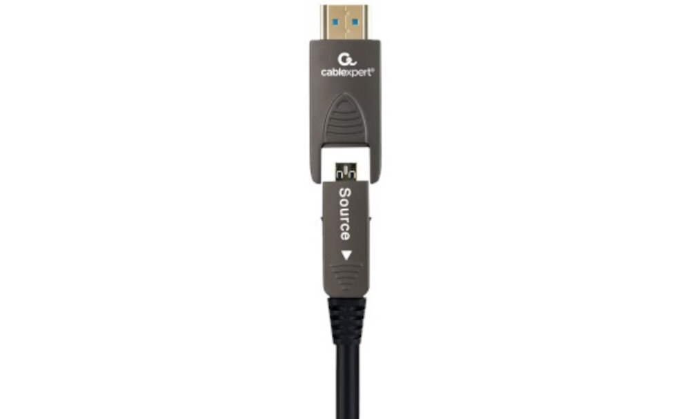 Kabel optyczny HDMI - HDMI CABLEXPERT 10 m - Kompatybilność, jeden wtyk kabla