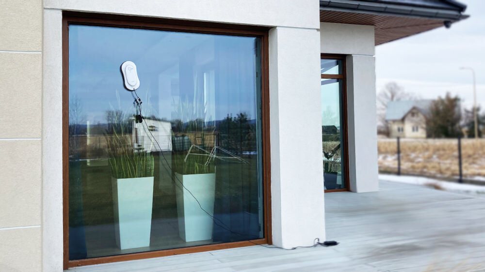 COBBO E6 Slim робот для миття вікон, робот для миття вікон, рівні поверхні, важкодоступні місця, система подвійного звукового розпилення, тонкий