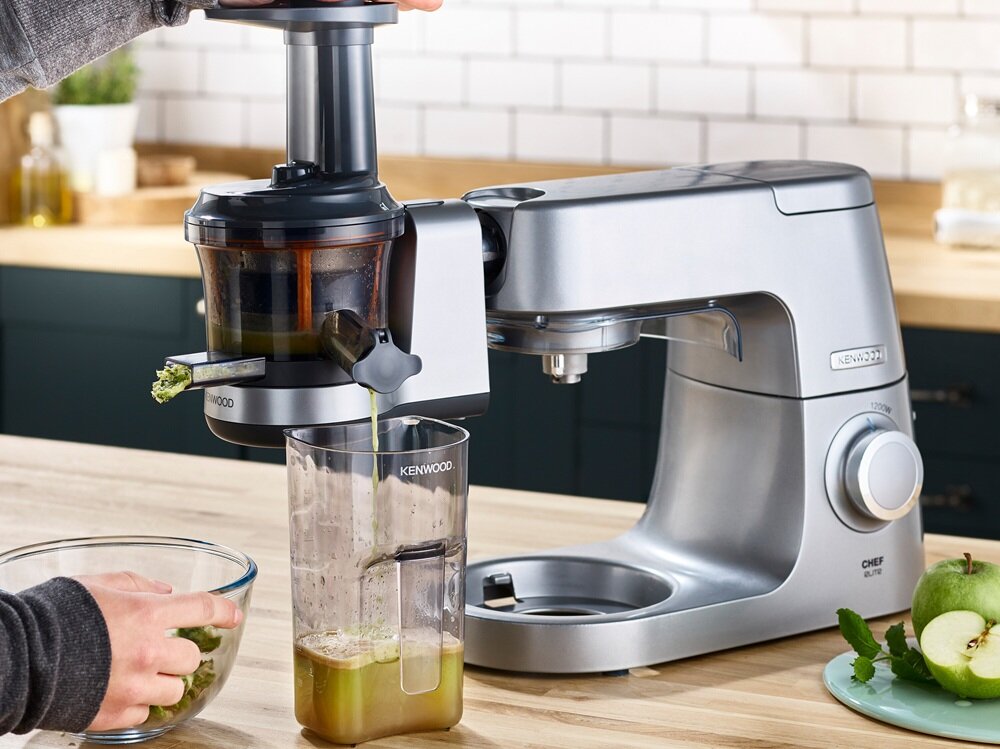 Wyciskarka wolnoobrotowa KENWOOD KAX720PL pełne wartości soki, technologia wolnego wyciskania, zachowanie składników odżywczych i witamin