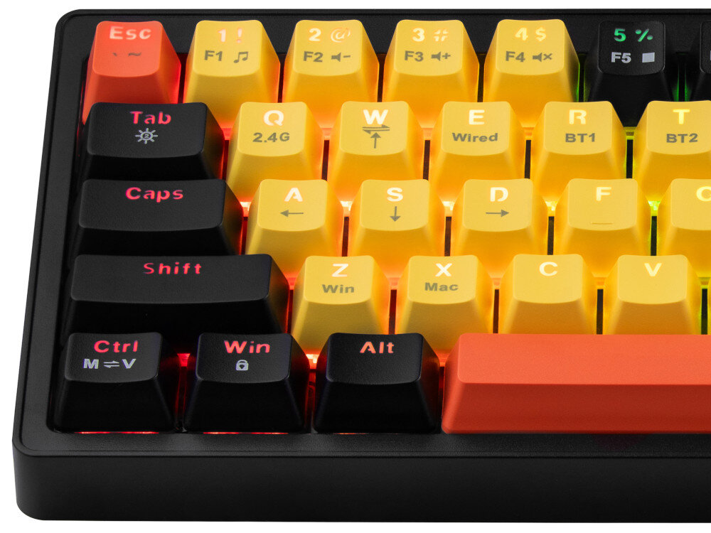 Klawiatura TRACER GameZone Evo2 funkcji HOT SWAP switchy nasadek klawiszy