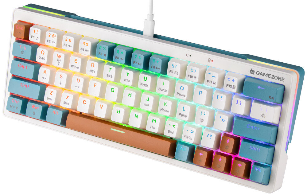 Klawiatura TRACER GameZone Evo3 aż do 50 milionów kliknięć Mechaniczne switche TNT