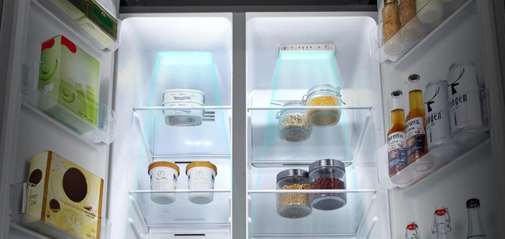 Lodówka HISENSE RQ760N4SASE Side by side Kostkarka LED oświetlenie