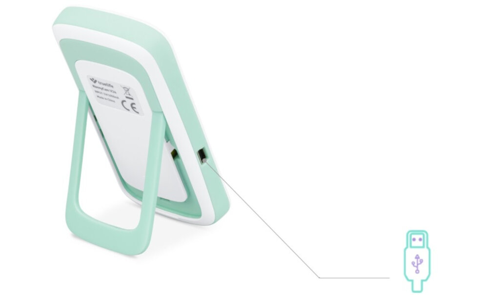 Monitor TRUELIFE NannyCam V24 wygodne ladowanie zlacze USB