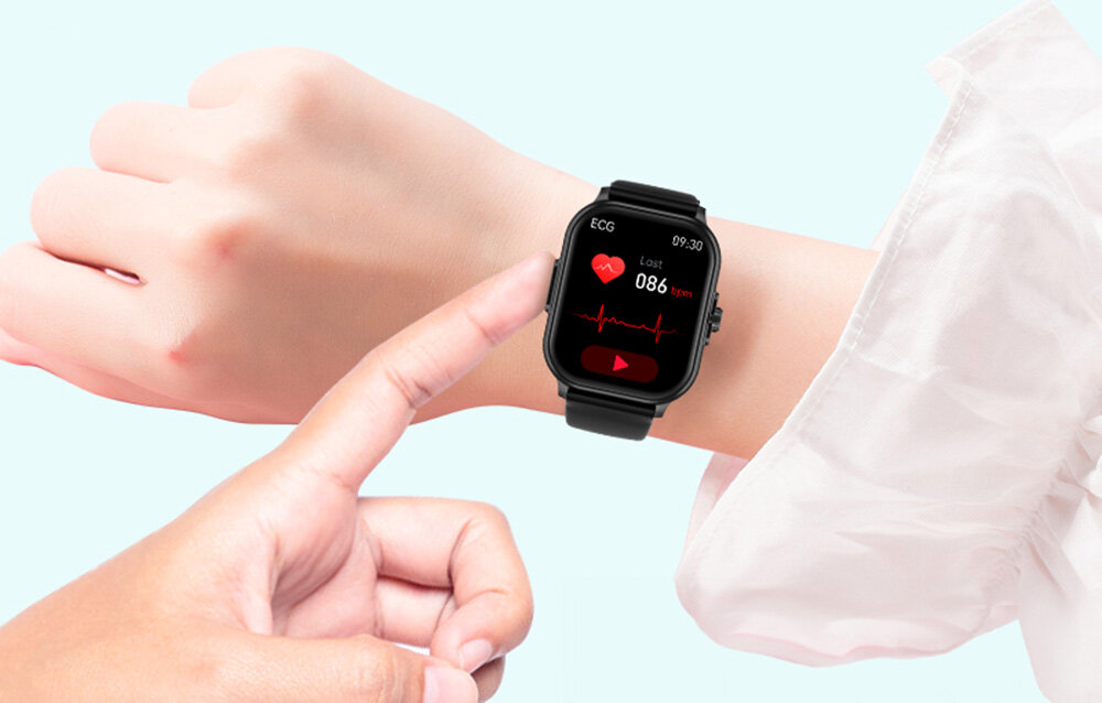 SMARTWATCH COLMI C63 ekran bateria czujniki zdrowie sport pasek ładowanie pojemność rozdzielczość łączność sterowanie krew puls rozmowy smartfon aplikacja