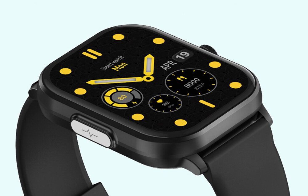 SMARTWATCH COLMI C63 ekran bateria czujniki zdrowie sport pasek ładowanie pojemność rozdzielczość łączność sterowanie krew puls rozmowy smartfon aplikacja