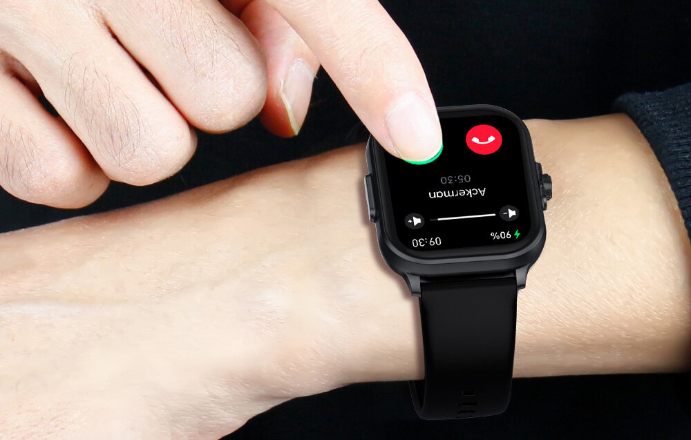 SMARTWATCH COLMI C63 ekran bateria czujniki zdrowie sport pasek ładowanie pojemność rozdzielczość łączność sterowanie krew puls rozmowy smartfon aplikacja