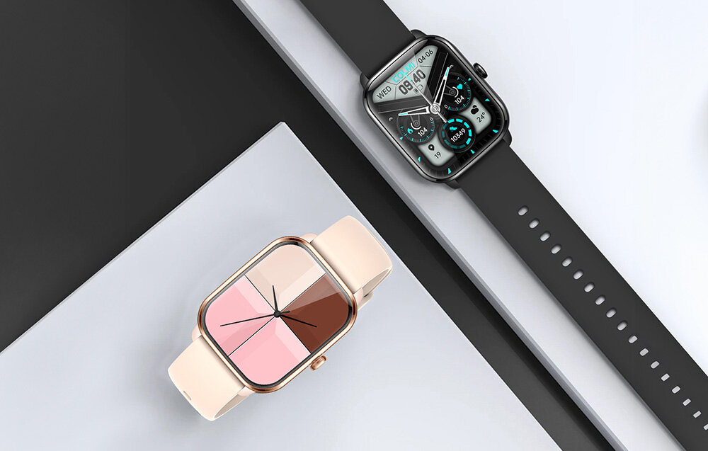SMARTWATCH COLMI C61 ekran bateria czujniki zdrowie sport pasek ładowanie pojemność rozdzielczość łączność sterowanie krew puls rozmowy smartfon aplikacja