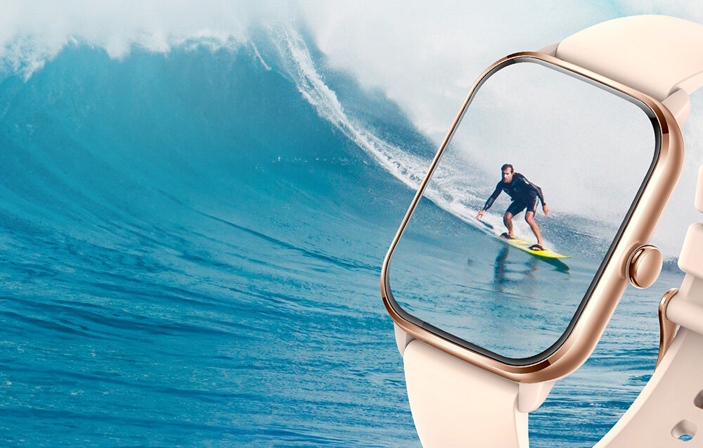 SMARTWATCH COLMI C61 ekran bateria czujniki zdrowie sport pasek ładowanie pojemność rozdzielczość łączność sterowanie krew puls rozmowy smartfon aplikacja