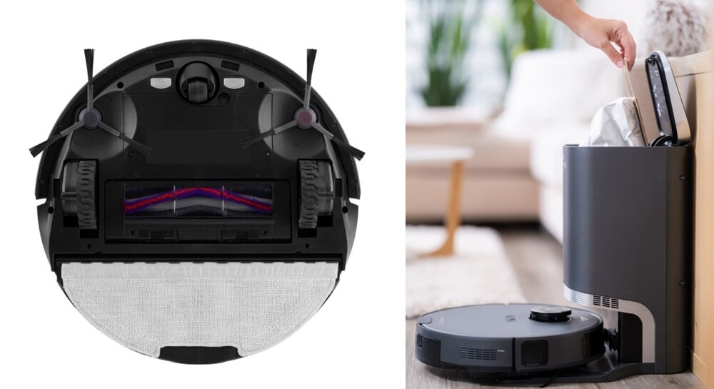 Robot sprzątający ETA Aurum PRO stacja ładująca, pojemnik na kurz, sprzątanie