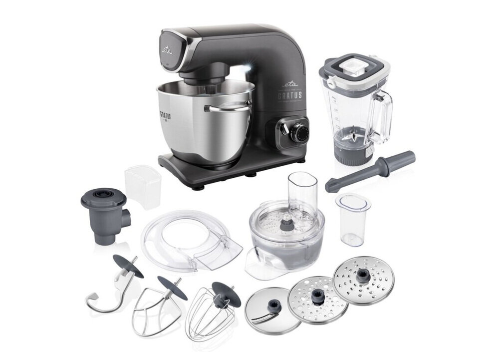 Robot kuchenny planetarny ETA Gratus Evo 102890030 1500W z blenderem kielichowym zestaw akcesoria komplet wyposazenie