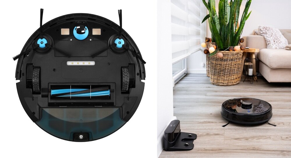 Robot sprzątający ETA Master II w użyciu, filtr HEPA, czyste powietrze