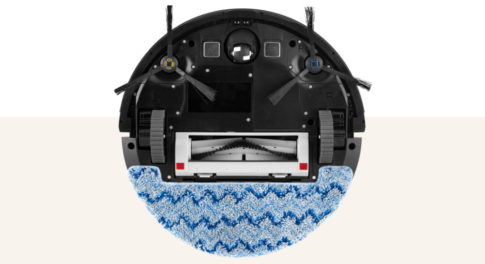 Robot sprzątający ETA Stormio 423790000 wydajna bateria litowo-jonowa pojemność 5200 mAh praca do 240 minut pełne naładowanie 360 minut technologia mopowania system antykolizyjny wygoda bezpieczeństwo skuteczność 