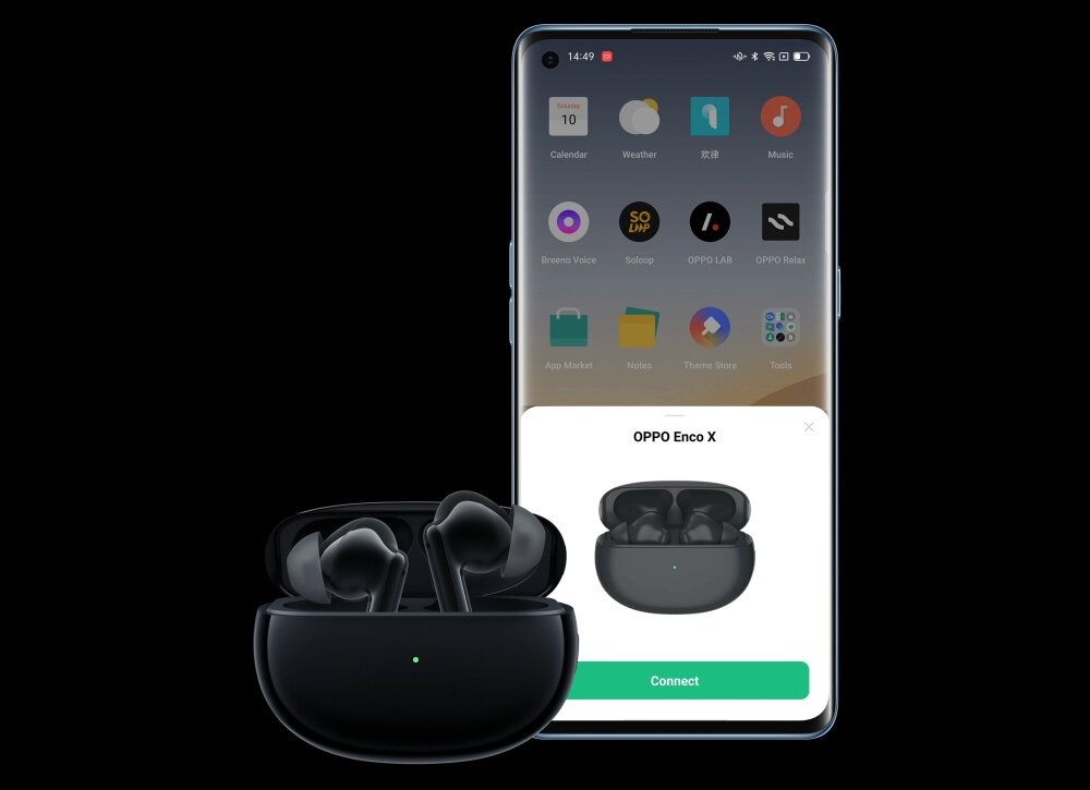 Słuchawki dokanałowe OPPO Enco X W71 polaczenie funkcja dopasowania lacznosc dzialanie automatyczne