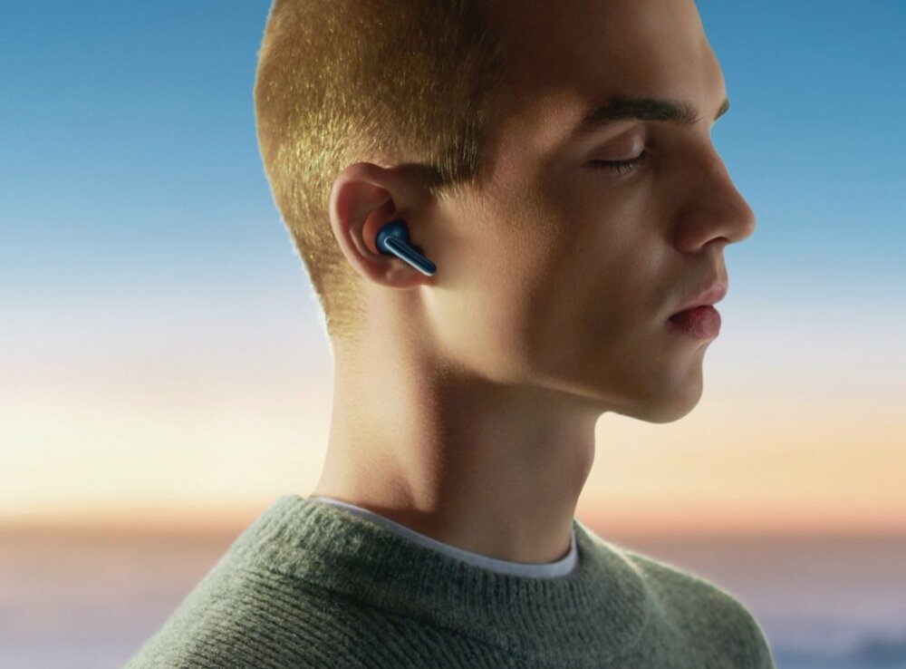 Słuchawki dokanałowe OPPO Enco X W71 algorytm filtr potrojny mikrofon funkcja wykrywania wiatru transmisja glos rozmowy telefoniczne