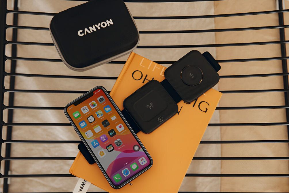 Ładowarka indukcyjna CANYON WS-305 15W Czarny inteligentny system